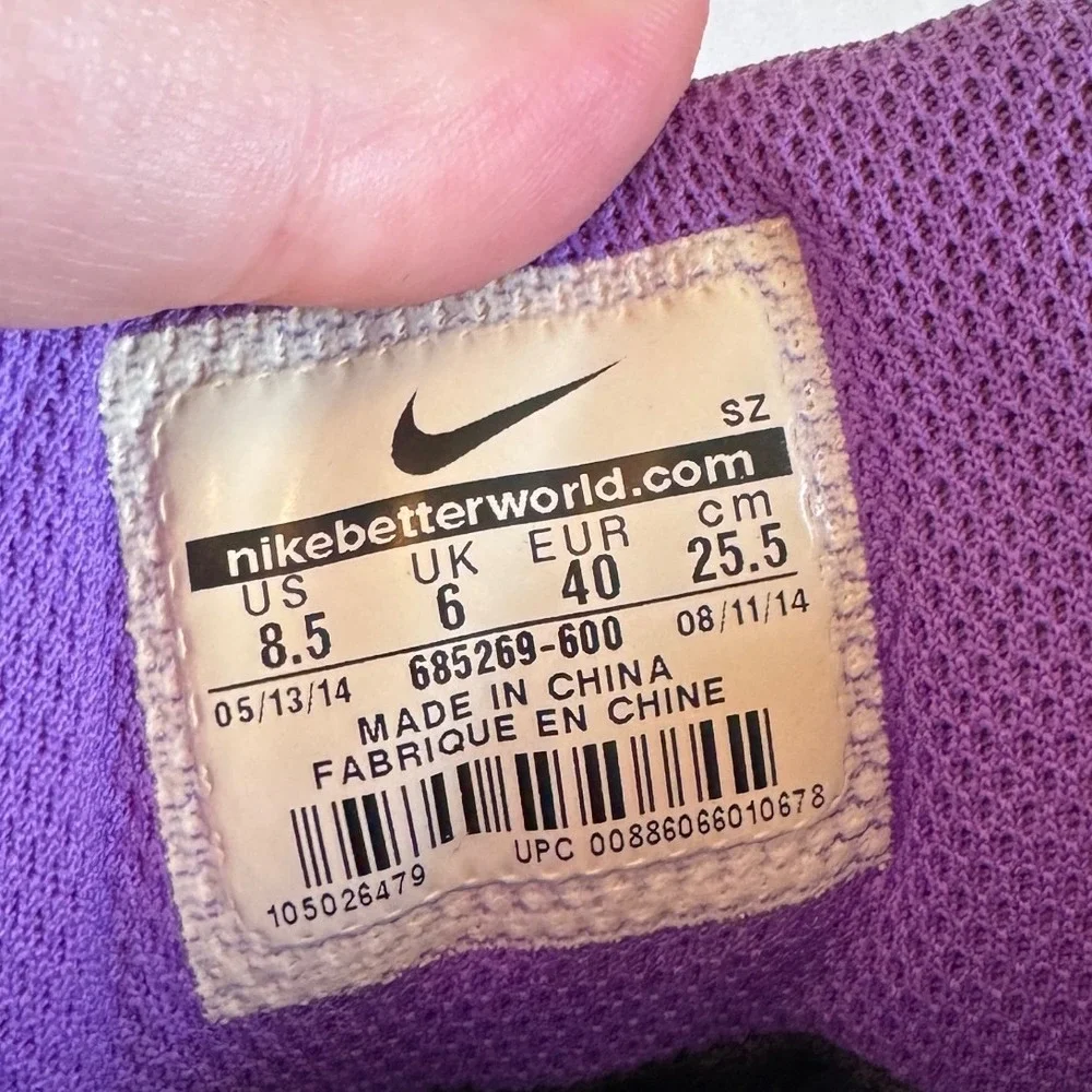 Nike sz 8.5 Women Air Max 1 Mid Sneaker Boot Deep Burgundy Iridescent Streetwear - Picture 9 of 12